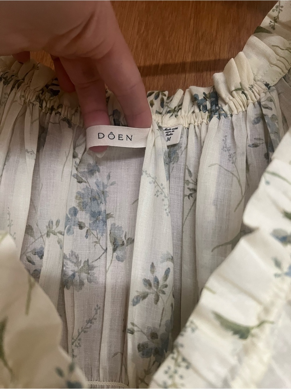 DOEN Ashlynn Dress in Sunshine Prairie Rose - Picture 2 of 5